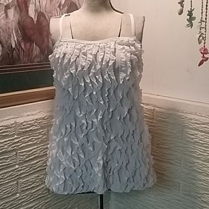 Charlotte Russe Ruffle Tank Size L